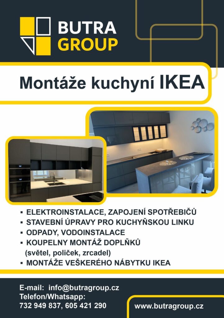 Leták Butra Group na montáže kuchyní