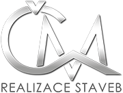Logo CM realizace staveb, navrhla Luciadesign